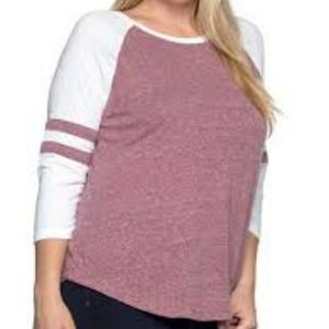 Purple Baseball Tee 2xl